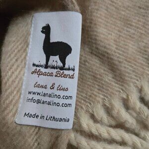 Alpaca Blend Throw/Blanket by Lana & Lino